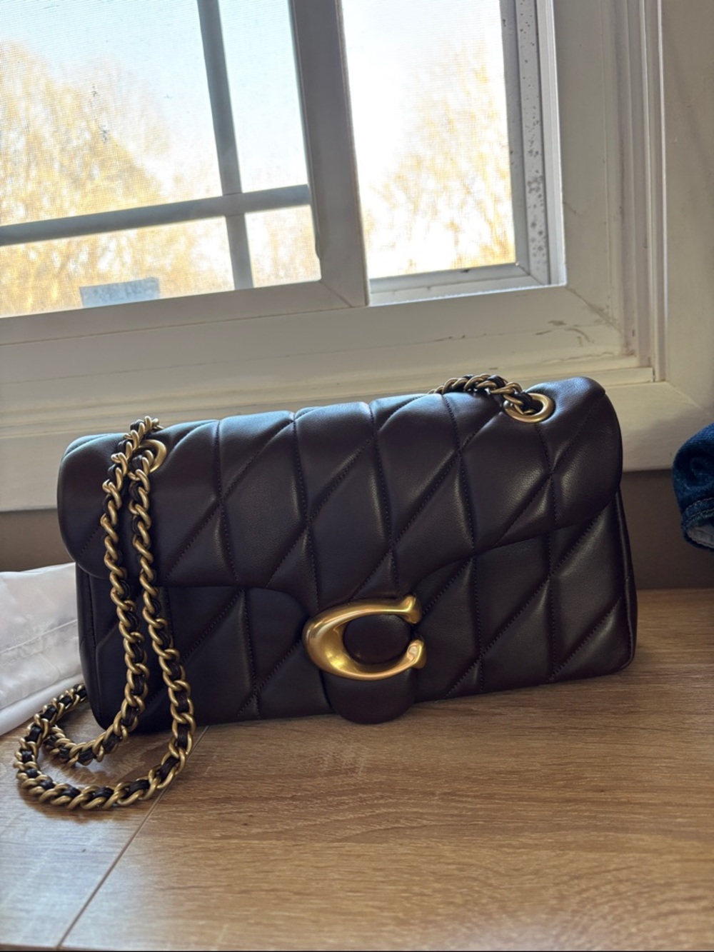 Coach Quilted Maple Tabby 26